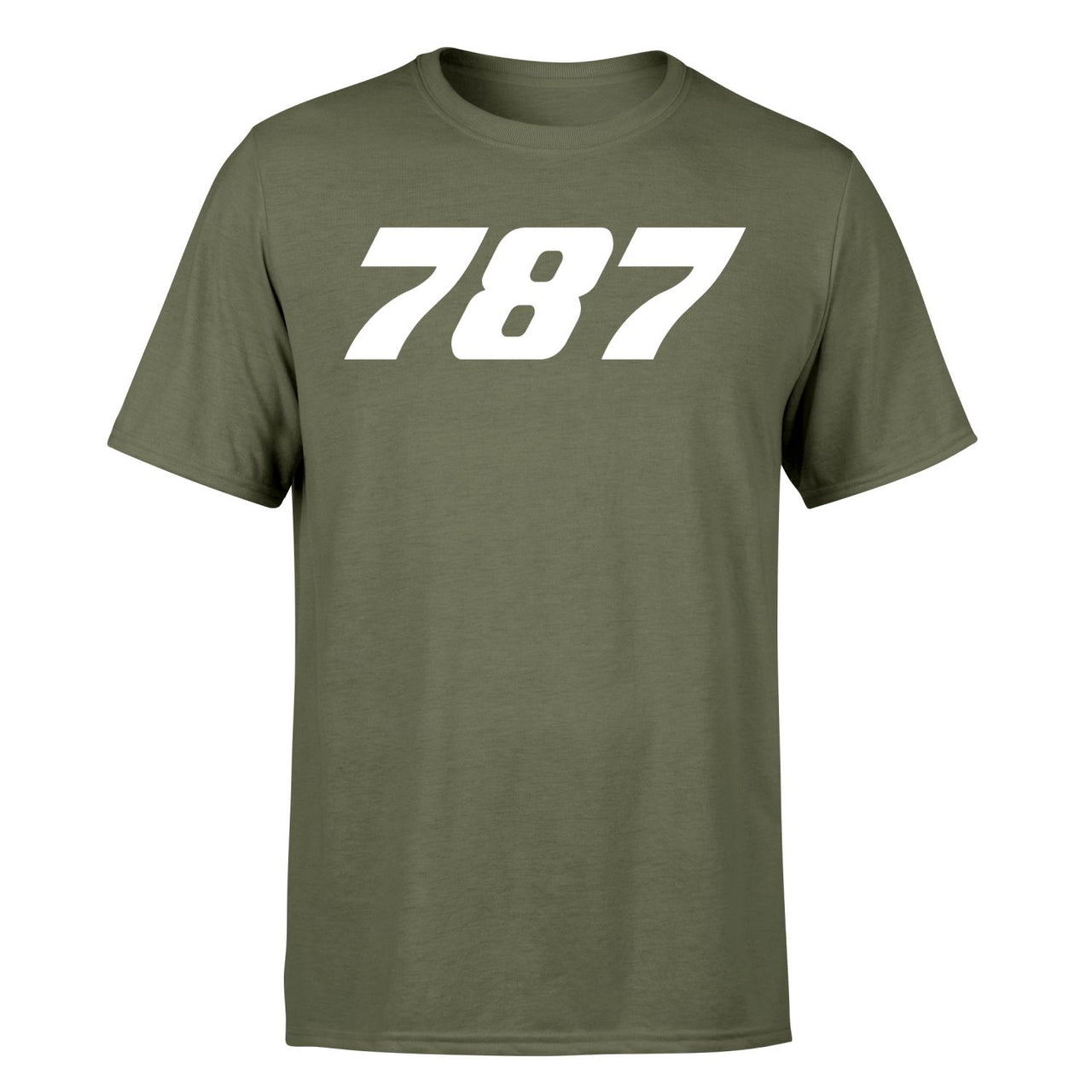 787 Flat Text Designed T-Shirts