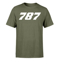 Thumbnail for 787 Flat Text Designed T-Shirts