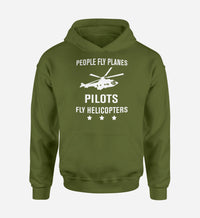 Thumbnail for People Fly Planes Pilots Fly Helicopters Designed Hoodies