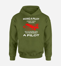 Thumbnail for If You're Cool You're Probably a Pilot Designed Hoodies