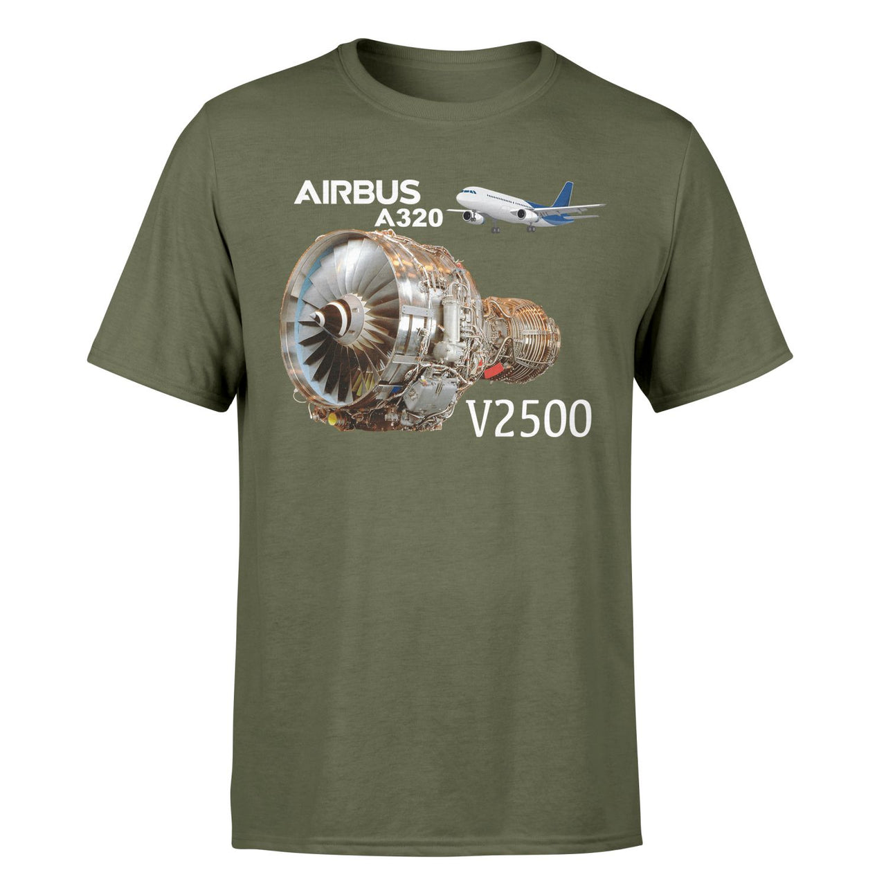 Airbus A320 & V2500 Engine Designed T-Shirts