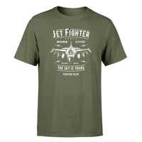 Thumbnail for Jet Fighter - The Sky is Yours Designed T-Shirts