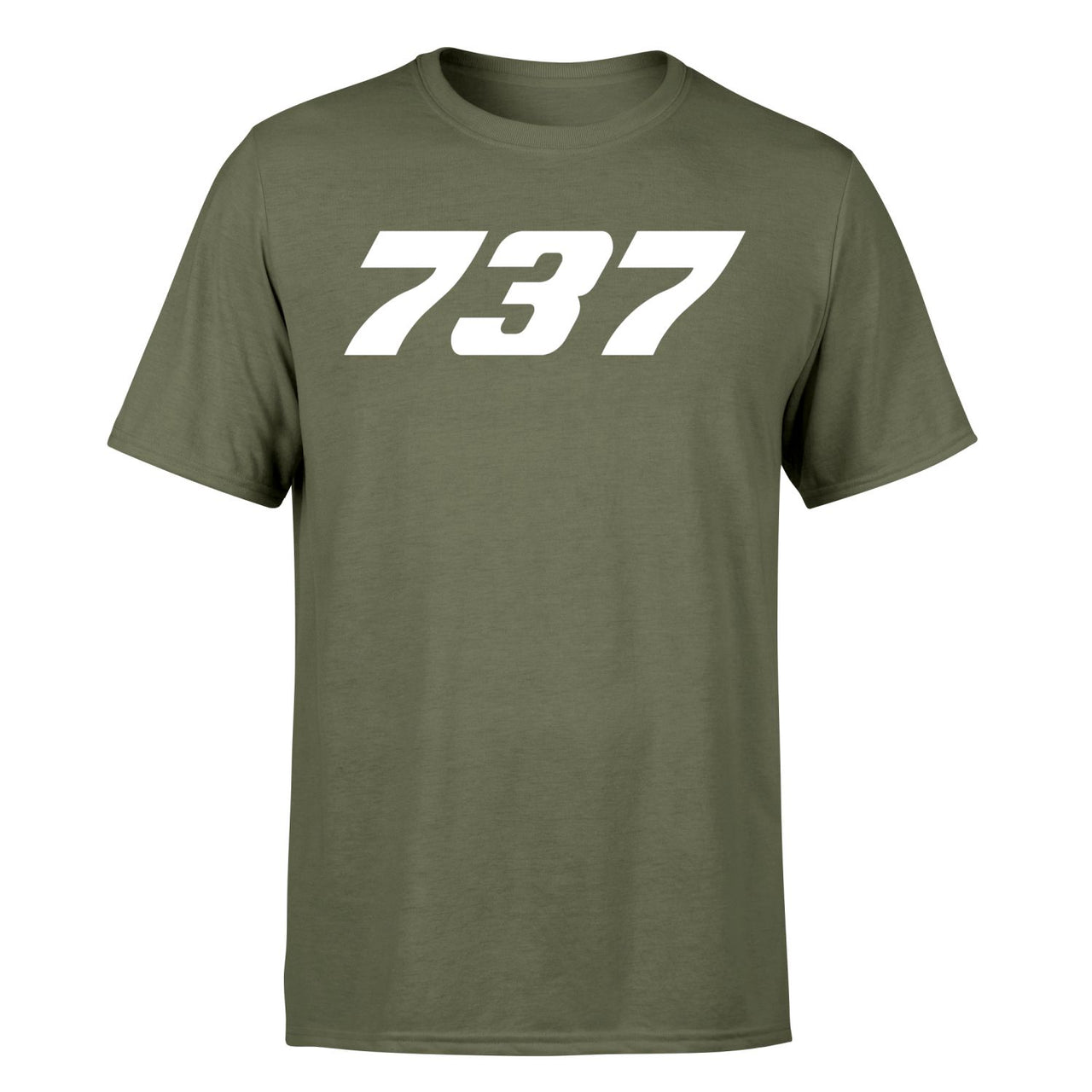 737 Flat Text Designed T-Shirts