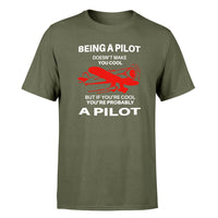 Thumbnail for If You're Cool You're Probably a Pilot Designed T-Shirts