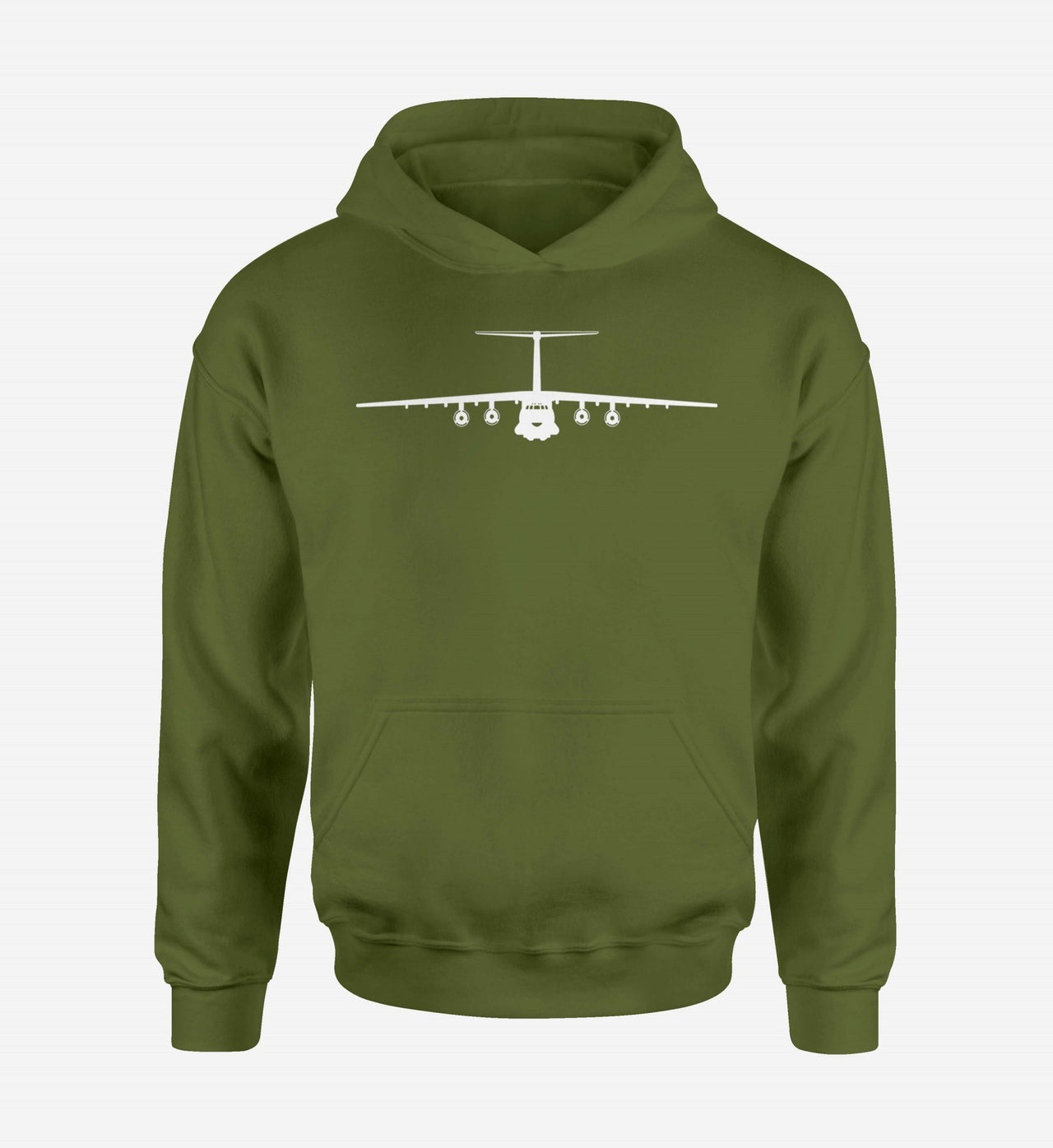 Ilyushin IL-76 Silhouette Designed Hoodies