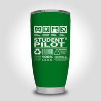Thumbnail for Student Pilot Label Designed Tumbler Travel Mugs