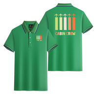 Thumbnail for Colourful Cabin Crew Designed Stylish Polo T-Shirts (Double-Side)