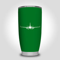 Thumbnail for Embraer E-190 Silhouette Plane Designed Tumbler Travel Mugs