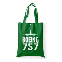 Thumbnail for Boeing 757 & Plane Designed Tote Bags