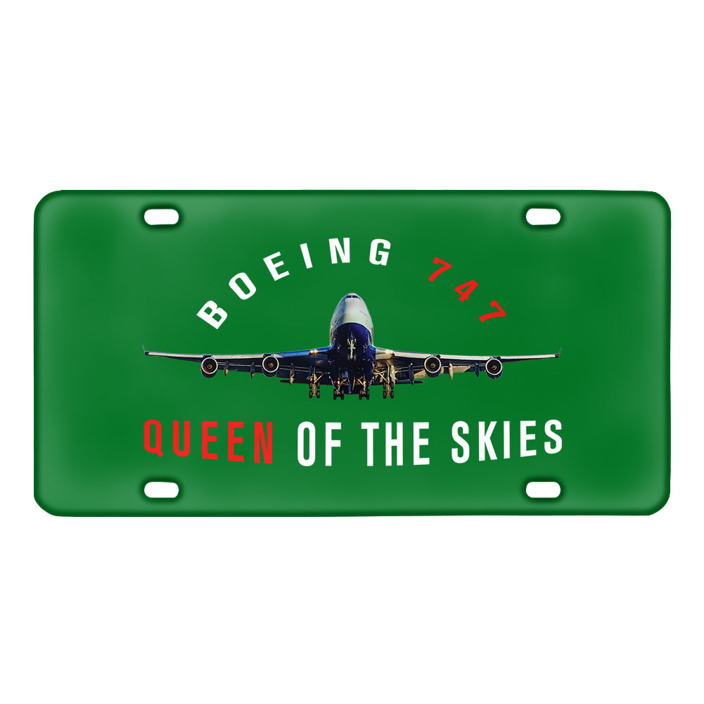 Boeing 747 Queen of the Skies Designed Metal (License) Plates