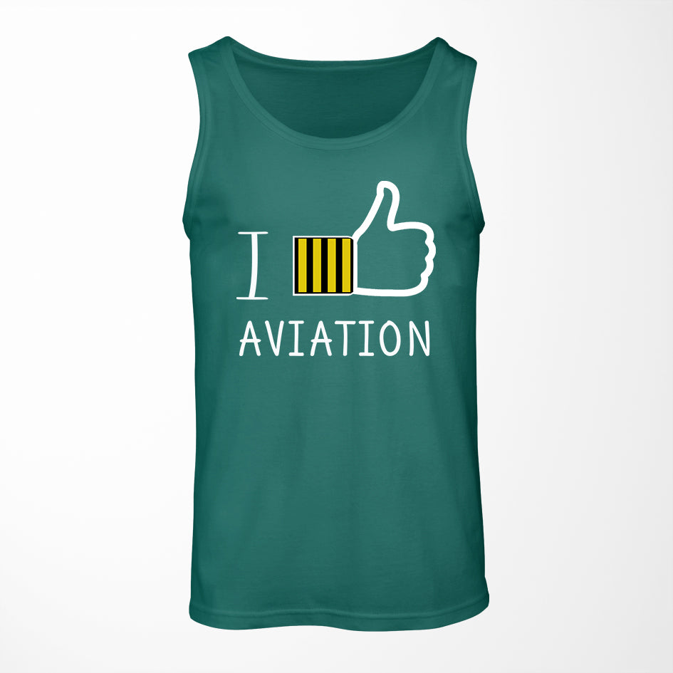 I Like Aviation Designed Tank Tops