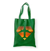 Thumbnail for Supermen of The Skies (Sunset) Designed Tote Bags