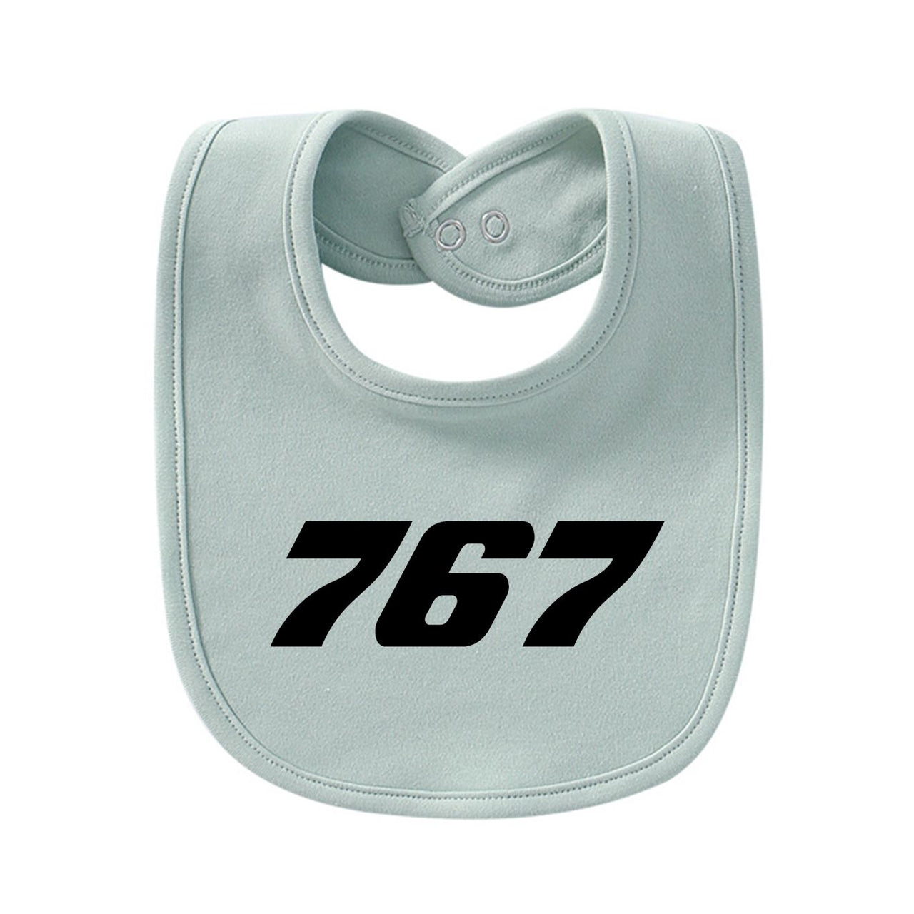 767 Flat Text Designed Baby Saliva & Feeding Towels