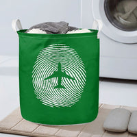 Thumbnail for Aviation Finger Print Designed Laundry Baskets