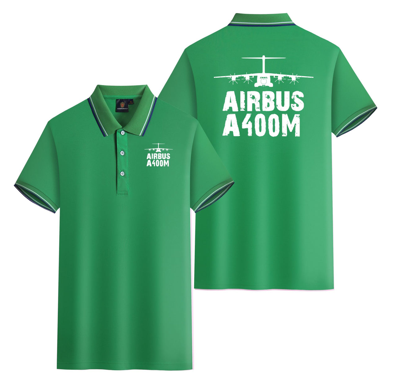 Airbus A400M & Plane Designed Stylish Polo T-Shirts (Double-Side)