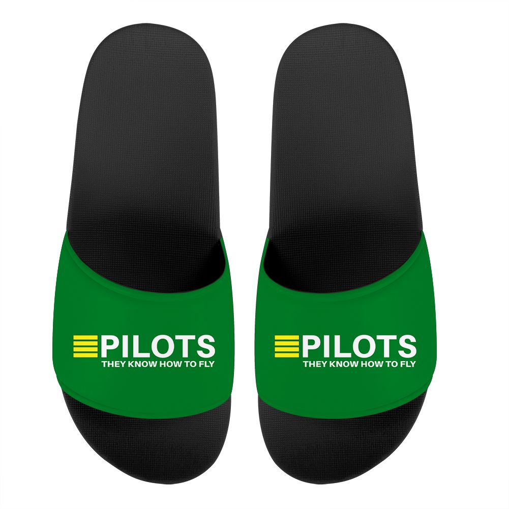 Pilots They Know How To Fly Designed Sport Slippers