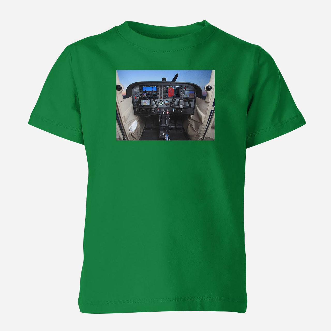 Cessna 172 Cockpit Designed Children T-Shirts