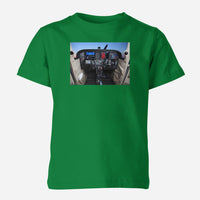Thumbnail for Cessna 172 Cockpit Designed Children T-Shirts