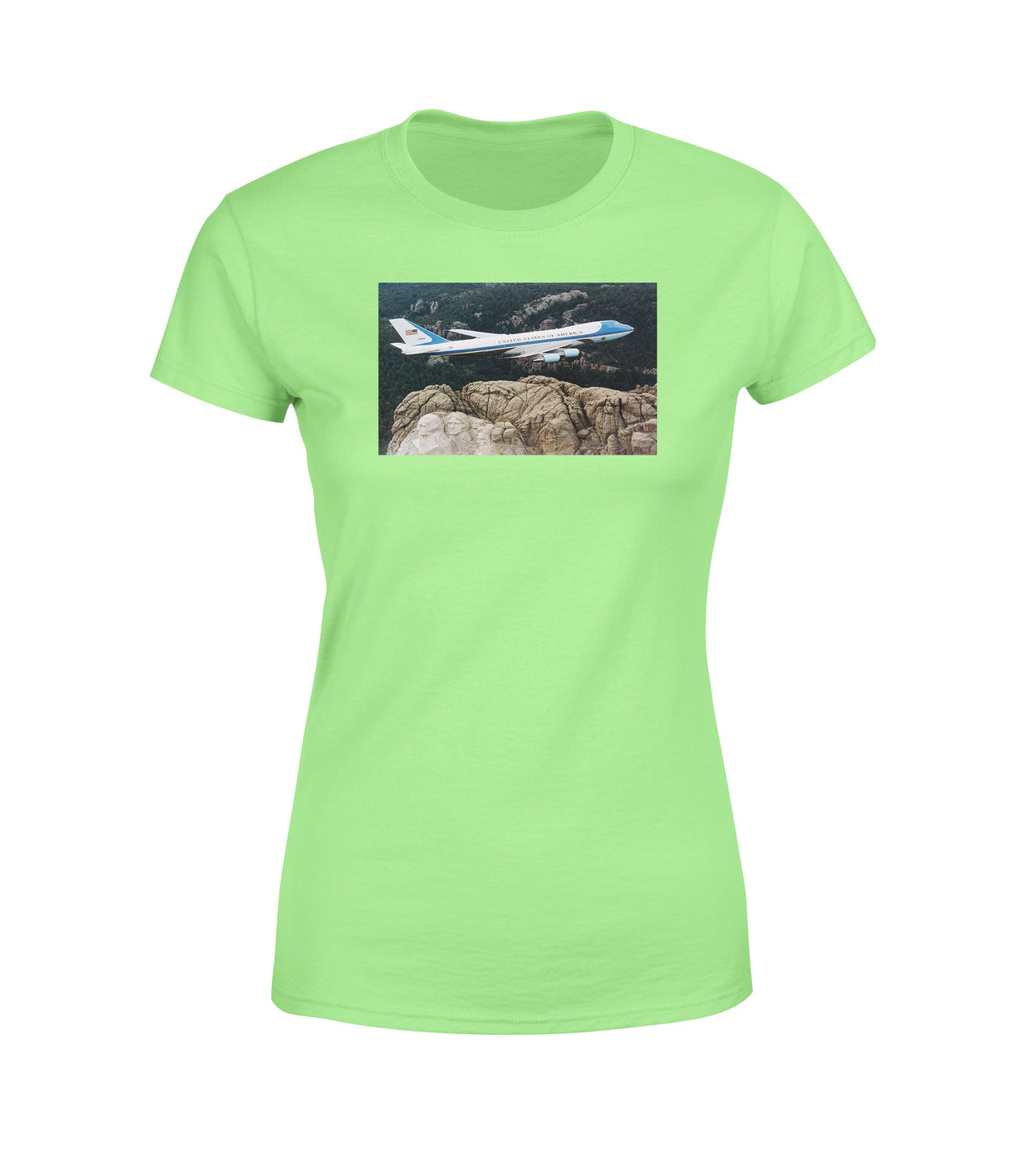 Cruising United States Of America Boeing 747 Designed Women T-Shirts