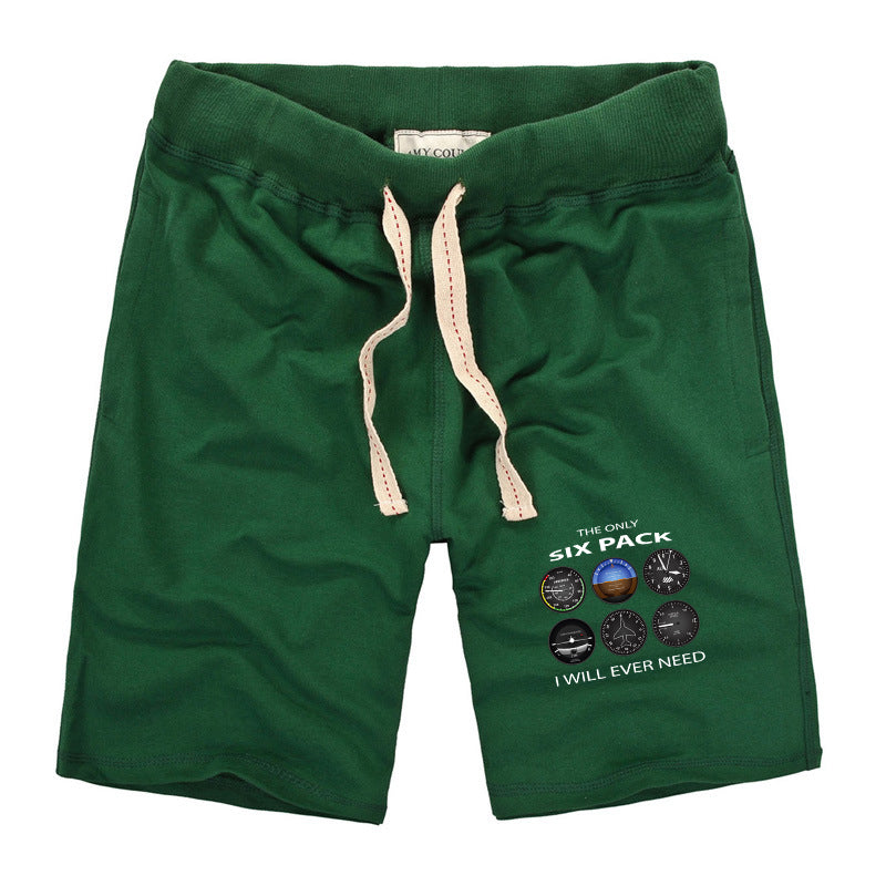 The Only Six Pack I Will Ever Need Designed Cotton Shorts