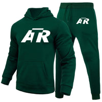 Thumbnail for ATR & Text Designed Hoodies & Sweatpants Set