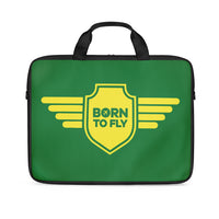 Thumbnail for Born To Fly & Badge Designed Laptop & Tablet Bags
