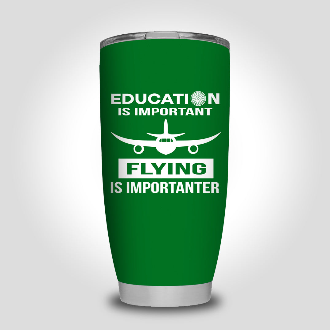 Flying is Importanter Designed Tumbler Travel Mugs