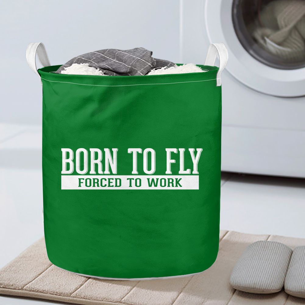 Born To Fly Forced To Work Designed Laundry Baskets