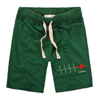 Thumbnail for Aviation Heartbeats Designed Cotton Shorts