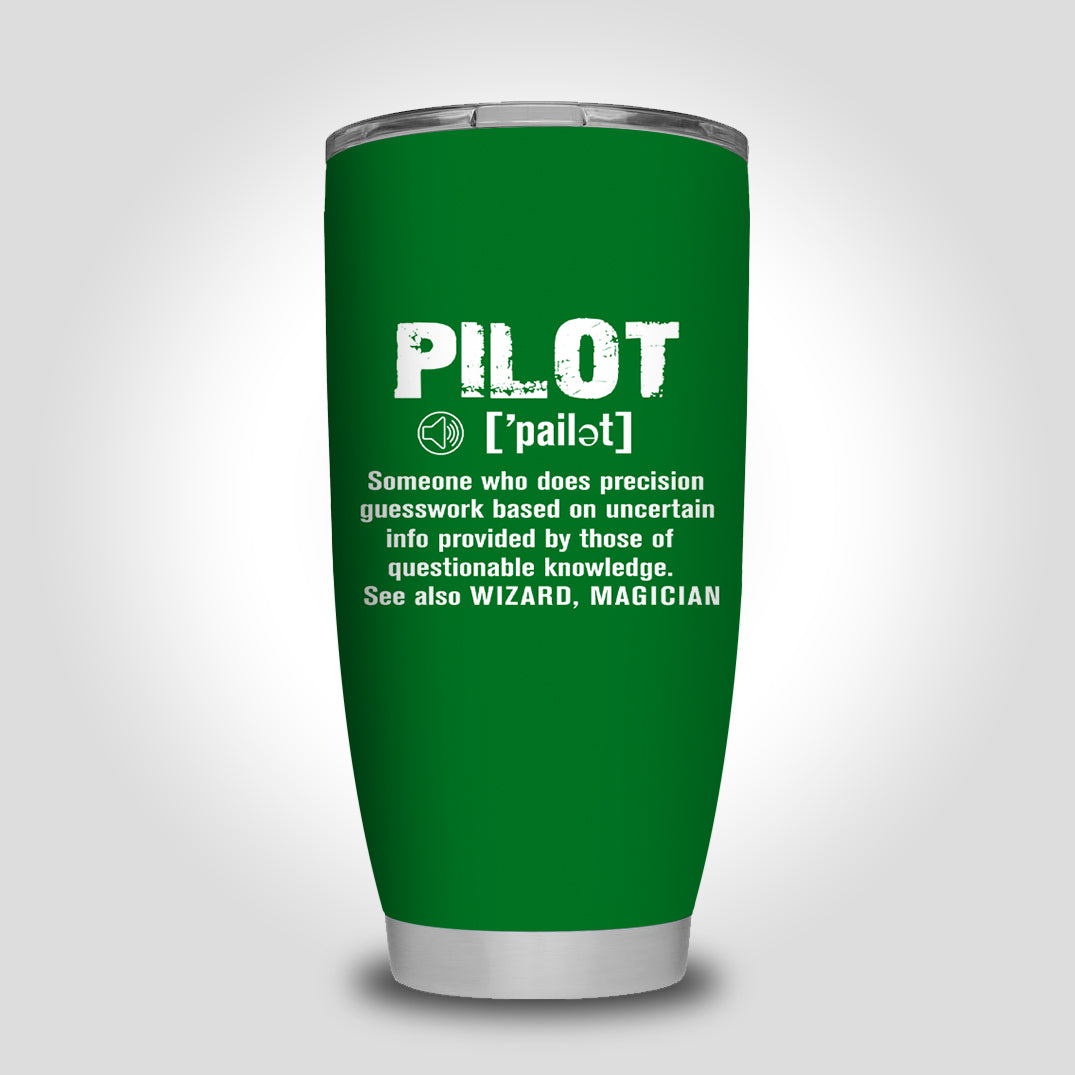 Pilot [Noun] Designed Tumbler Travel Mugs