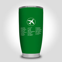 Thumbnail for Aviation Alphabet 2 Designed Tumbler Travel Mugs