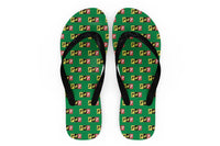 Thumbnail for Flat Colourful 747 Designed Slippers (Flip Flops)