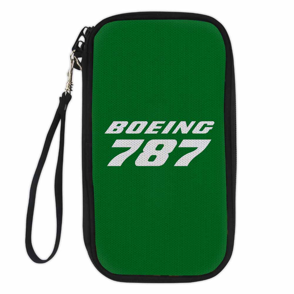 Boeing 787 & Text Designed Travel Cases & Wallets
