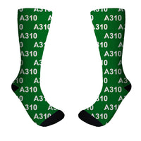 Thumbnail for A310 Flat Text Designed Socks