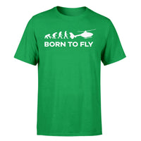 Thumbnail for Born To Fly Helicopter Designed T-Shirts