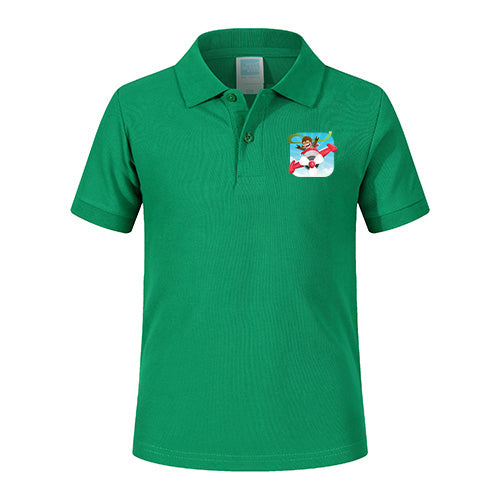 Happy Pilot Designed Children Polo T-Shirts