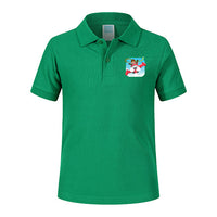 Thumbnail for Happy Pilot Designed Children Polo T-Shirts