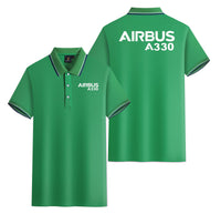 Thumbnail for Airbus A330 & Text Designed Stylish Polo T-Shirts (Double-Side)
