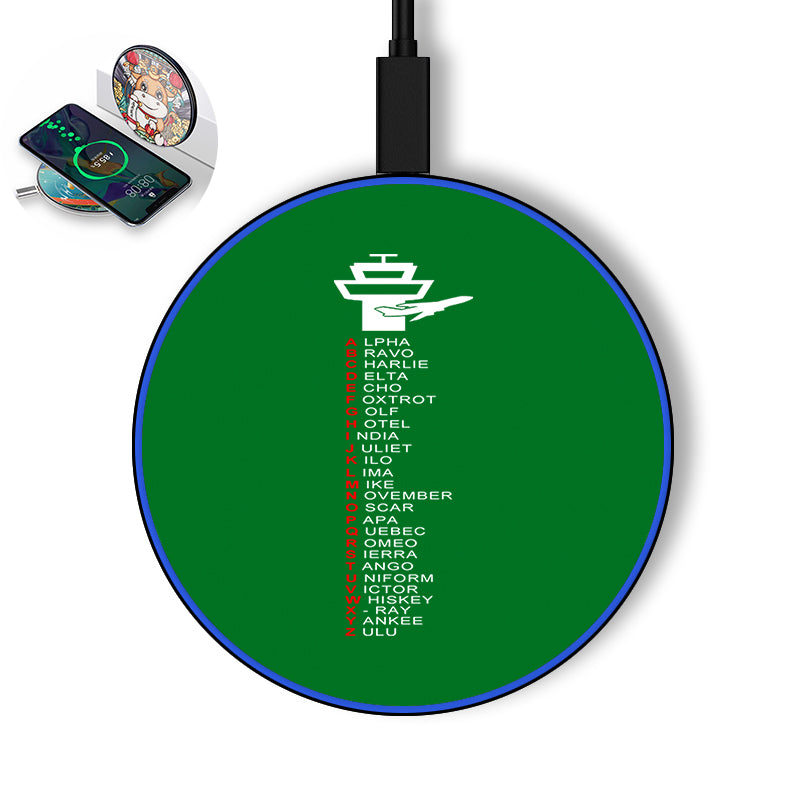 Aviation Alphabet Designed Wireless Chargers