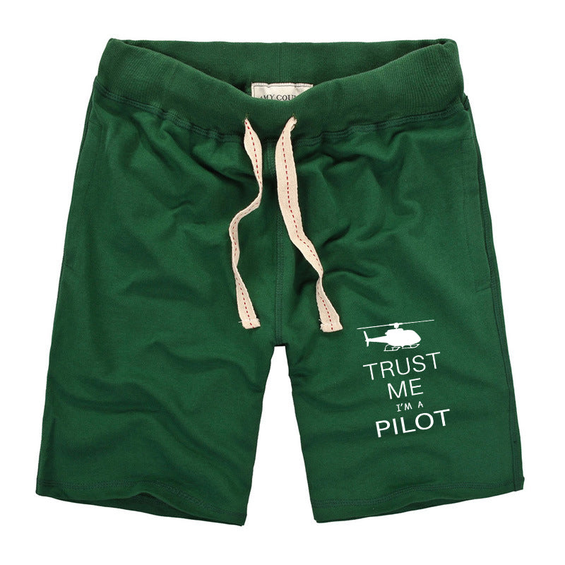 Trust Me I'm a Pilot (Helicopter) Designed Cotton Shorts