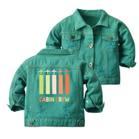 Thumbnail for Colourful Cabin Crew Designed Children Denim Jackets