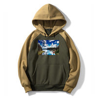 Thumbnail for Amazing Scenary & Sea Planes Designed Colourful Hoodies