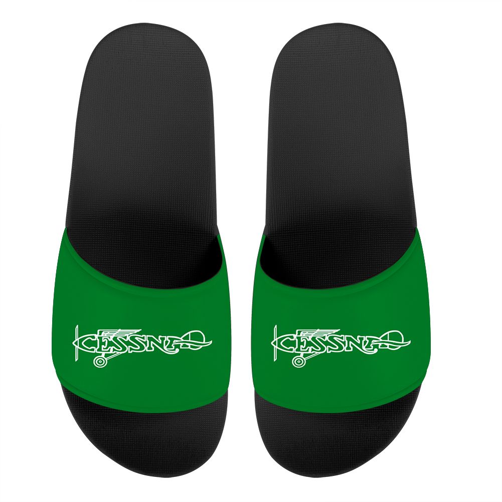 Special Cessna Text Designed Sport Slippers