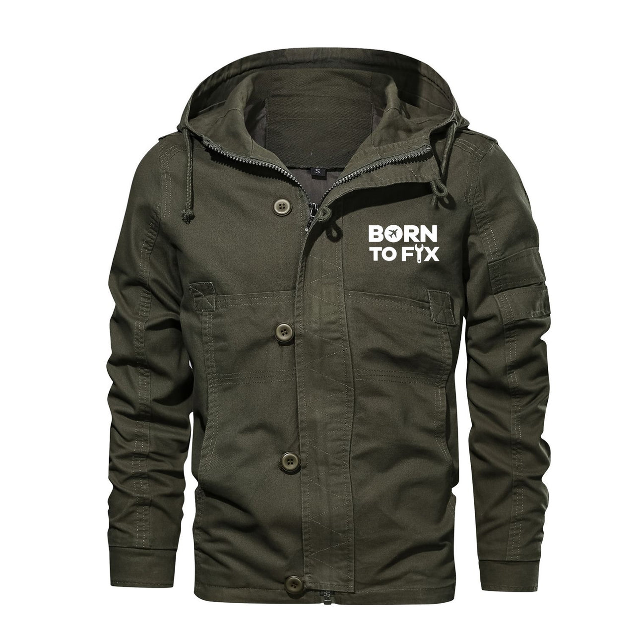 Born To Fix Airplanes Designed Cotton Jackets