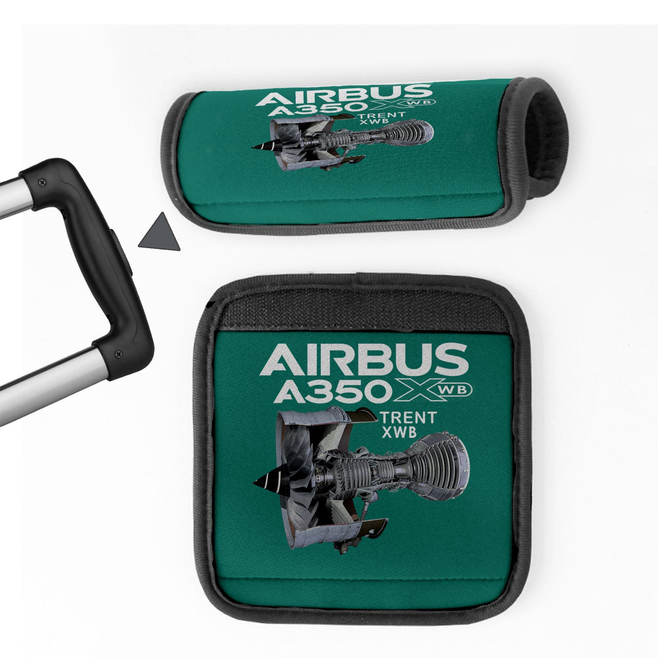 Airbus A350 & Trent Wxb Engine Designed Neoprene Luggage Handle Covers