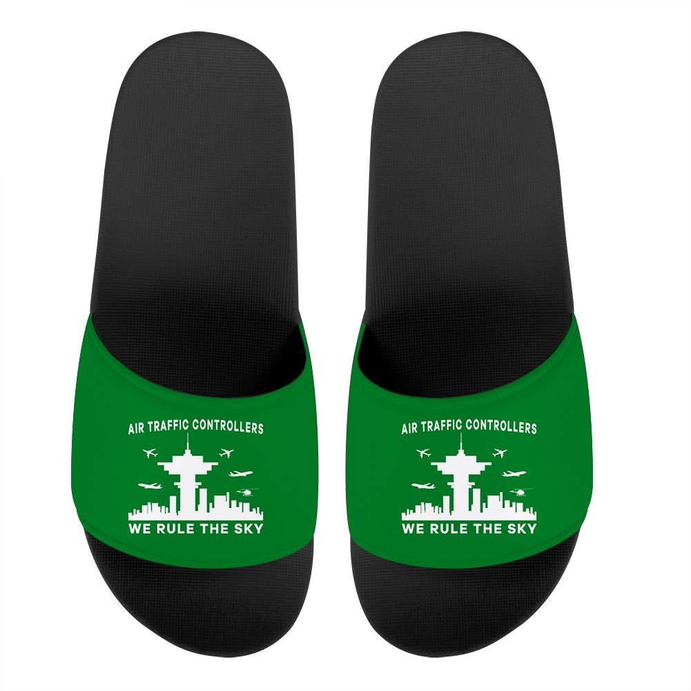 Air Traffic Controllers - We Rule The Sky Designed Sport Slippers