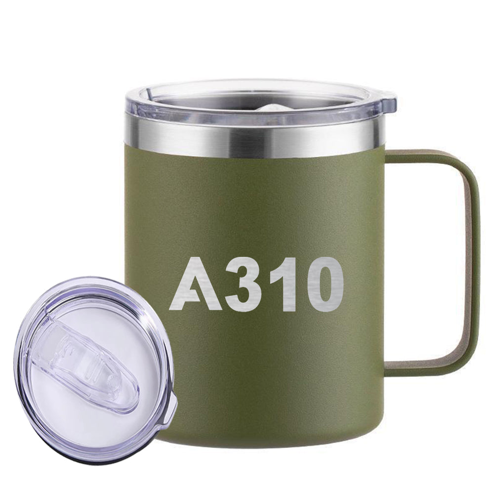 A310 Flat Text Designed Stainless Steel Laser Engraved Mugs