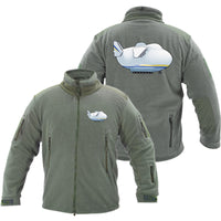 Thumbnail for Antonov 225 Side Profile Designed Fleece Military Jackets (Customizable)