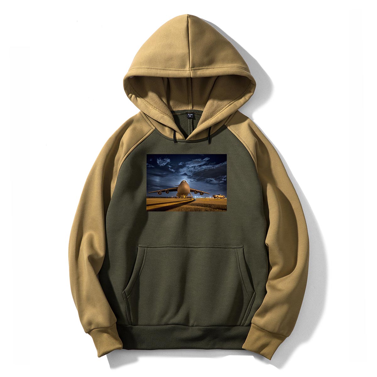 Amazing Military Aircraft at Night Designed Colourful Hoodies
