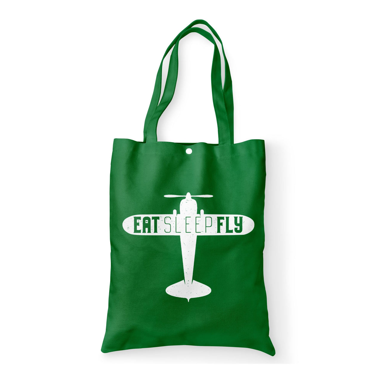 Eat Sleep Fly & Propeller Designed Tote Bags